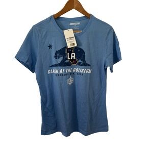 NASCAR Clash at the Coliseum 2024 LA Graphic T-Shirt Mens Medium Blue New